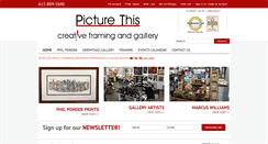Desktop Screenshot of picturethis-gallery.com